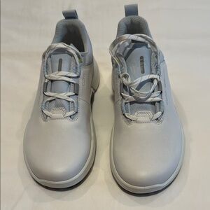 Men’s ECCO Biom H4 Spikeless golf shoes in White / Air Blue